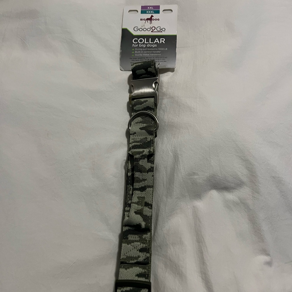 NWT Good2Go Camouflage Dog Collar XXL
